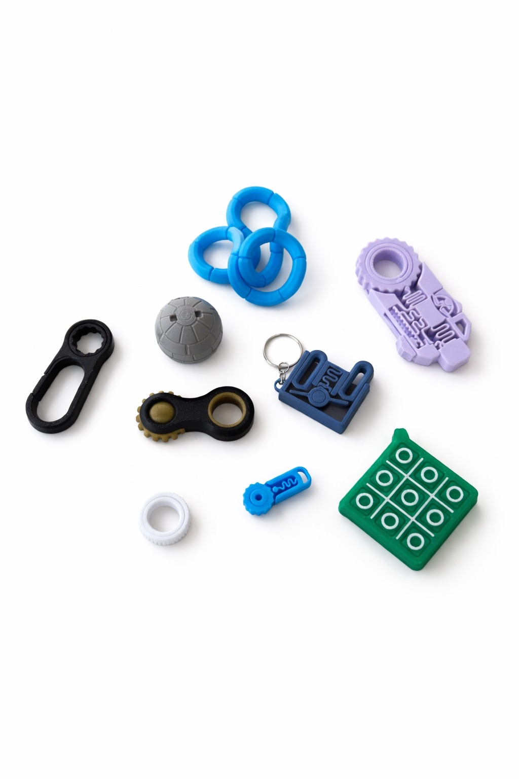 Colección de mini objetos impresos